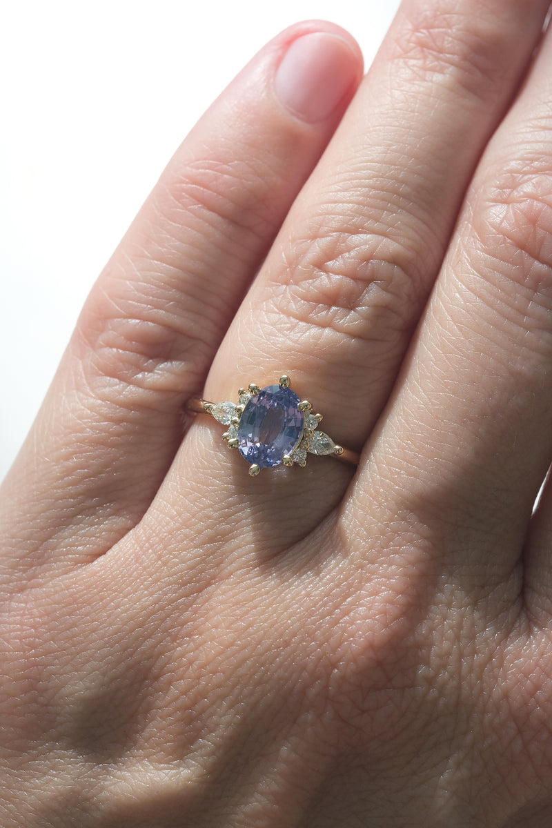 READY TO SHIP // ORIANE Ring // Blue sapphire 1.62ct