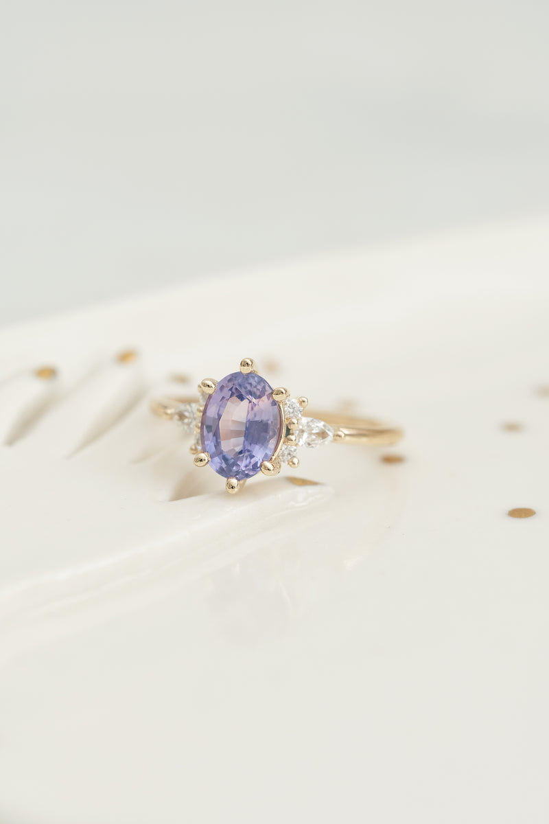 READY TO SHIP // ORIANE Ring // Blue sapphire 1.62ct