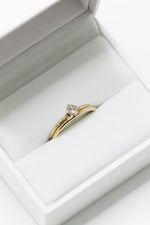 Bague KIARA // Diamant carré 0,20ct