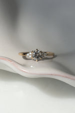 READY TO SHIP // TALIA Ring // Champagne-gray diamond 0.51ct