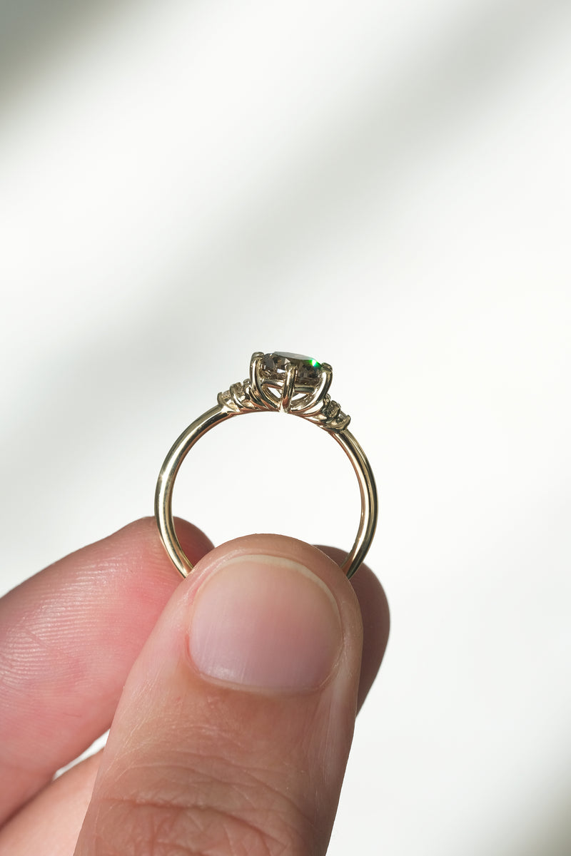 READY TO SHIP // TALIA Ring // Champagne Diamond 1.03ct