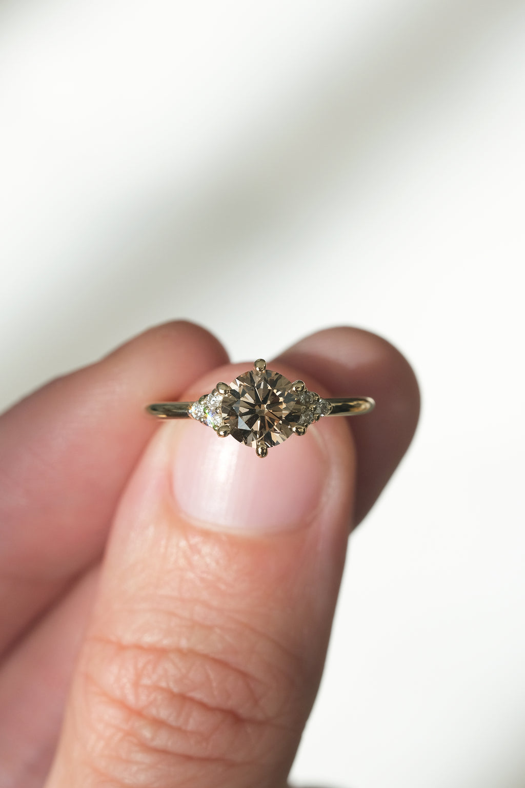READY TO SHIP // TALIA Ring // Champagne Diamond 1.03ct