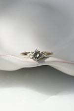 READY TO SHIP // TALIA Ring // Champagne salt & pepper diamond 0.53ct