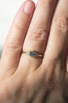 READY TO SHIP // TALIA Ring // Salt and pepper gray diamond 0.35ct