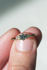 READY TO SHIP // TALIA Ring // Salt and pepper gray diamond 0.35ct