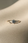 READY TO SHIP // TALIA Ring // Salt and pepper gray diamond 0.66ct