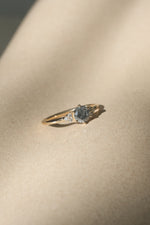 READY TO SHIP // TALIA Ring // Salt and pepper gray diamond 0.66ct