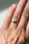 READY TO SHIP // TALIA Ring // Salt and pepper gray diamond 0.66ct