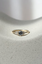 READY TO SHIP // TALIA Ring // Salt & Pepper Gray Diamond 0.58ct
