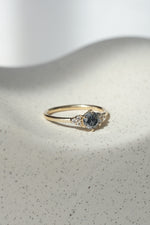 READY TO SHIP // TALIA Ring // Salt & Pepper Gray Diamond 0.58ct