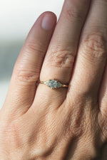 READY TO SHIP // TALIA Ring // Pale gray salt and pepper diamond 0.47ct