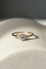 READY TO SHIP // TALIA Ring // Pale gray salt and pepper diamond 0.47ct