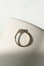READY TO SHIP // TALIA Ring // Pale gray salt and pepper diamond 0.47ct
