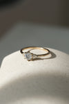 READY TO SHIP // TALIA Ring // Pale gray salt and pepper diamond 0.47ct