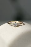 READY TO SHIP // TALIA Ring // Pale gray salt and pepper diamond 0.47ct