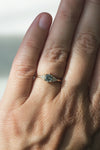 READY TO SHIP // TALIA Ring // Black salt and pepper diamond 0.48ct