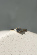 READY TO SHIP // TALIA Ring // Black salt and pepper diamond 0.48ct