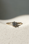 READY TO SHIP // TALIA Ring // Black salt and pepper diamond 0.48ct