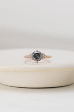 READY TO SHIP // TALIA ring // 1.59ct gray diamond