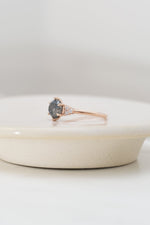 READY TO SHIP // TALIA ring // 1.59ct gray diamond