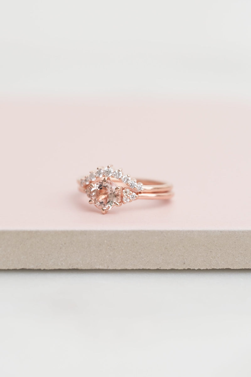 Bague TALIA // Morganite 6 mm