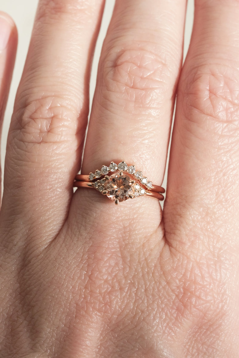 TALIA ring // Morganite 6 mm