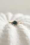PRÊTE À PARTIR // Bague TALIA // Saphir teal 1ct + Diamants