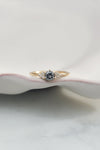 PRÊTE À PARTIR // Bague TALIA // Diamant gris foncé 0,36ct + Diamants blancs