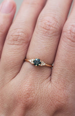 TALIA ring // Teal sapphire
