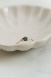 TALIA ring // Teal sapphire