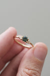TALIA ring // Teal sapphire