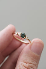 TALIA ring // Teal sapphire