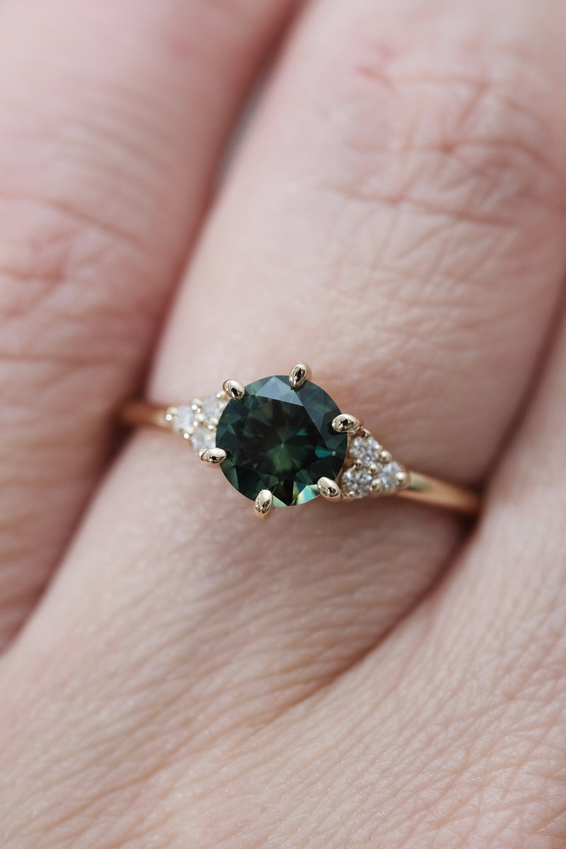 Bague TALIA // Saphir Australien vert 1,02ct