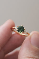 TALIA ring // 1.02ct green Australian sapphire