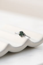 TALIA ring // 1.02ct green Australian sapphire