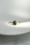 ALICE ring // 1ct green sapphire