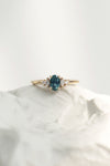 ALICE ring // Oval teal sapphire