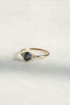 ALICE ring // Oval teal sapphire