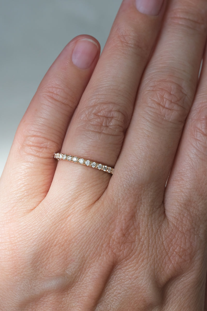 Jonc CHARLIE éternité // Diamants 1,5 mm