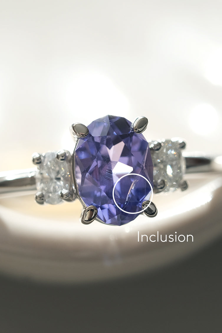 READY TO SHIP // FLAVIE Ring // Indigo Blue Sapphire 1.07ct