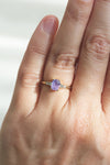 READY TO SHIP // JADE ring + 0.89ct purple sapphire