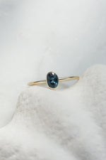 MILA Ring // Teal Sapphire