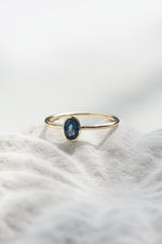 MILA Ring // Teal Sapphire