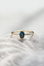 MILA Ring // Teal Sapphire