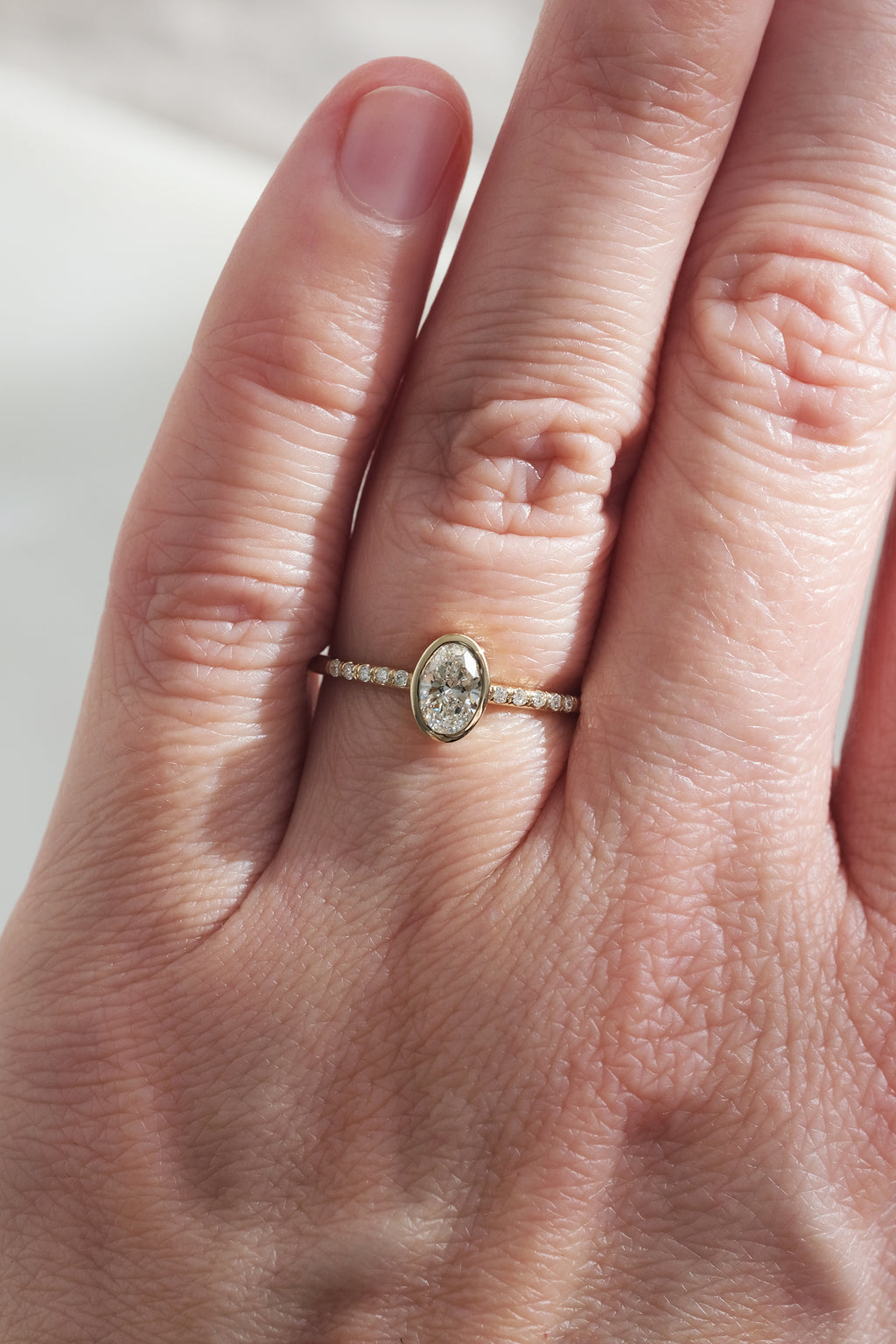 MILA Ring // Diamond + pavé