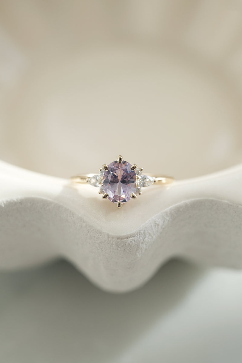 READY TO SHIP // ORIANE ring // Lilac sapphire 1.31ct