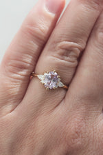 READY TO SHIP // ORIANE ring // Lilac sapphire 1.31ct
