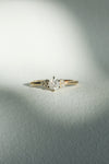 READY TO SHIP // TALIA Ring // Pale gray salt and pepper diamond 0.42ct