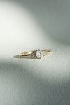 READY TO SHIP // TALIA Ring // Pale gray salt and pepper diamond 0.42ct