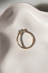 READY TO SHIP // TALIA Ring // Salt and pepper gray diamond 0.35ct